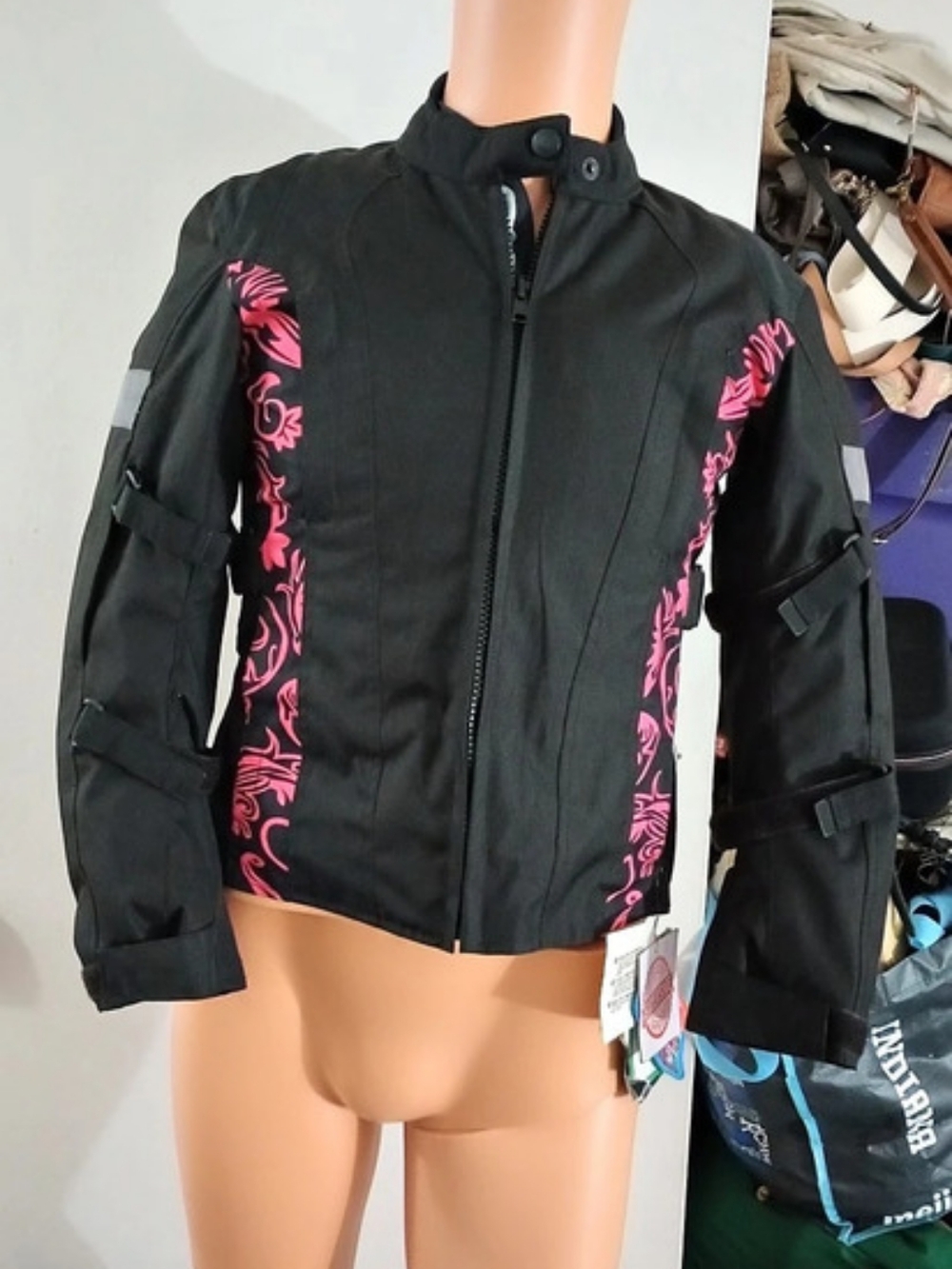 Oz Customs Women's s Black & Pink Performance Jacket NWT Size s